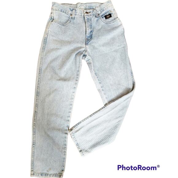 HARLEY DAVIDSON LIGHT WASH JEANS SIZE 6P - Picture 1 of 7
